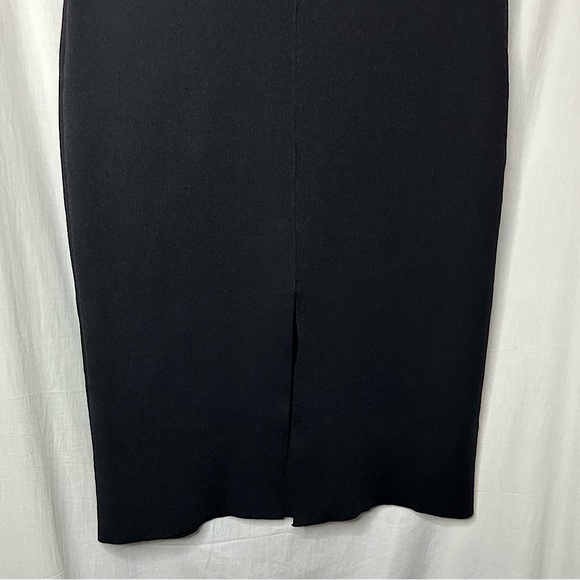 NWT ZARA Stretchy Pull On Black Bodycon Midi Pencil Skirt | Size Medium - Picture 12 of 16